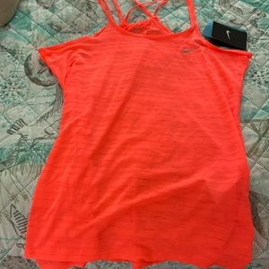 🎄Nike Neon Coral Dri-Fit Tank Top